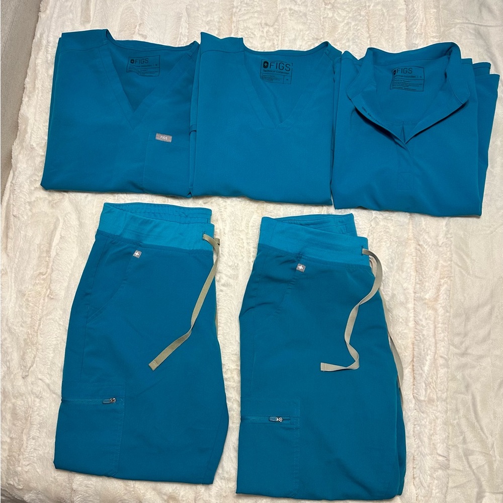 FIGS Teal scrub sets